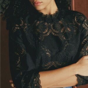 NWT Sezane Bianca blouse sz 6